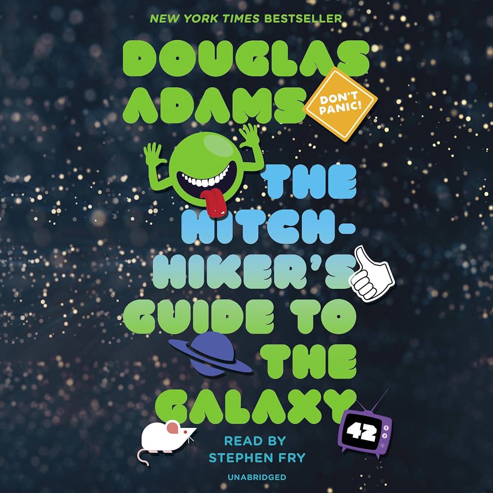 The Hitchhiker’s Guide to the Galaxy audiobook cover