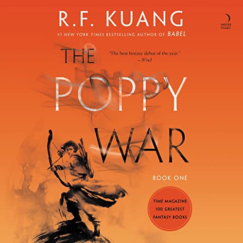 The Poppy War audiobook cover by R. F. Kuang